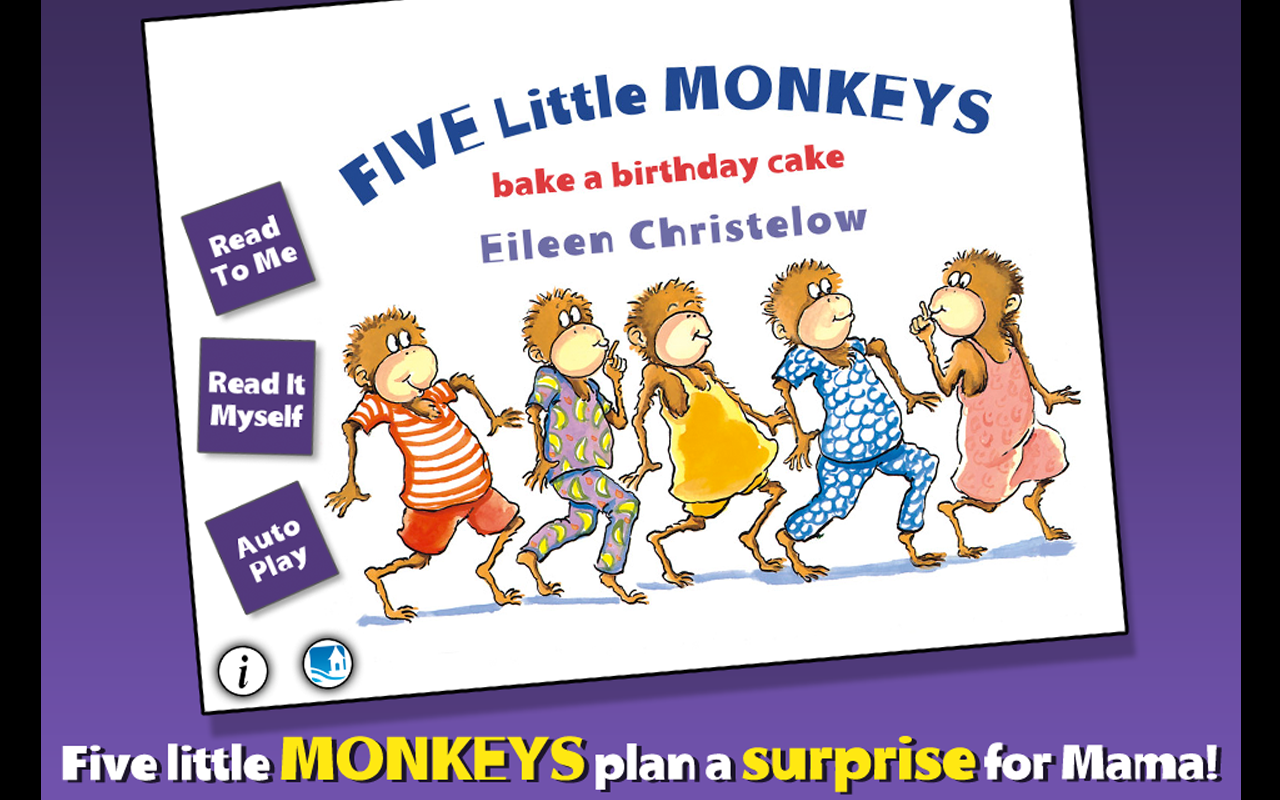 Five Little Monkeys Bake a Birthday Cake - App on Amazon Appstore
